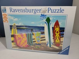 Ravensburger Hang Loose 500 Piece Jigsaw Puzzle NEW Surfboards Beach 19 x 14  - $14.99