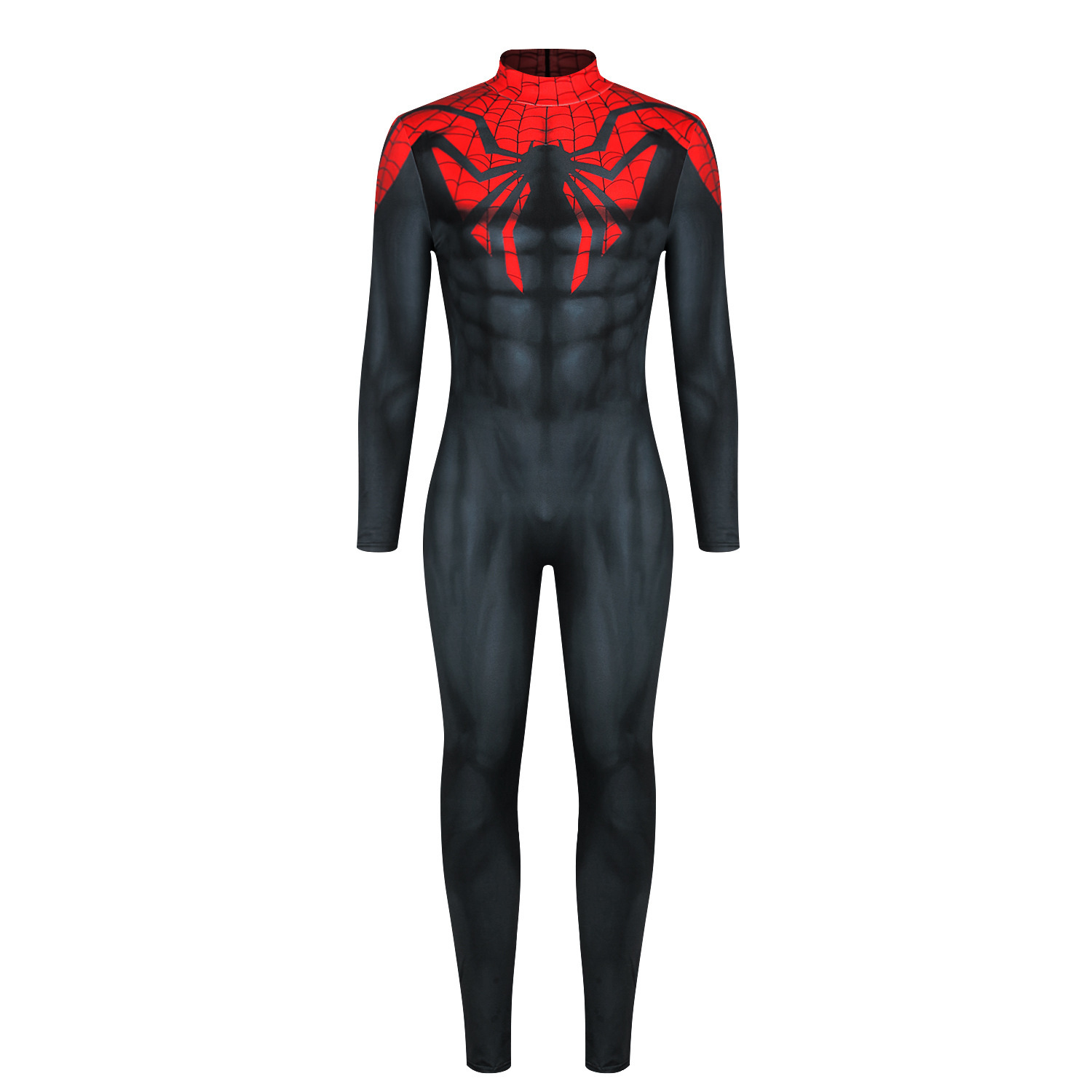 Mens Cosplays Spider Jumpsuit Tight Siamese Adjust Cosplay Costume Size XXL
