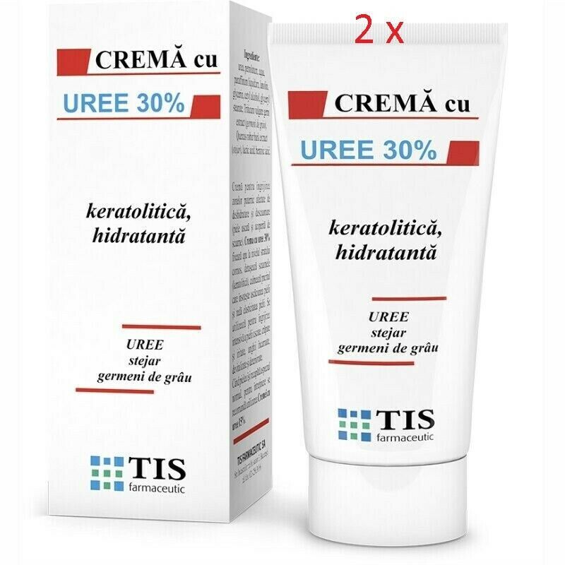 2 x UREA CREAM 30 Help With Eczema Psoriasis Scar Removal Stretch