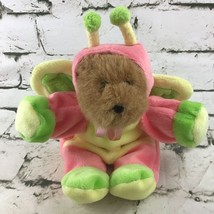 Vintage 1999 G.A.C. Plush Butterfly Teddy Bear Stuffed Animal Soft Toy - $9.89
