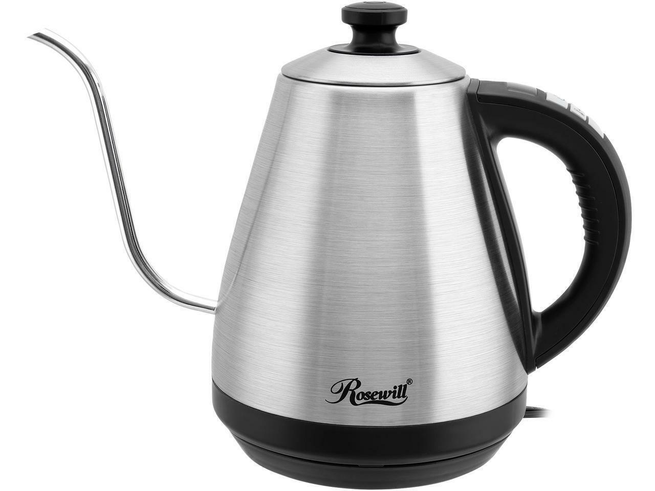 Rosewill RHKT-17002 1-Liter Electric Gooseneck Kettle Water Boiler with Variable