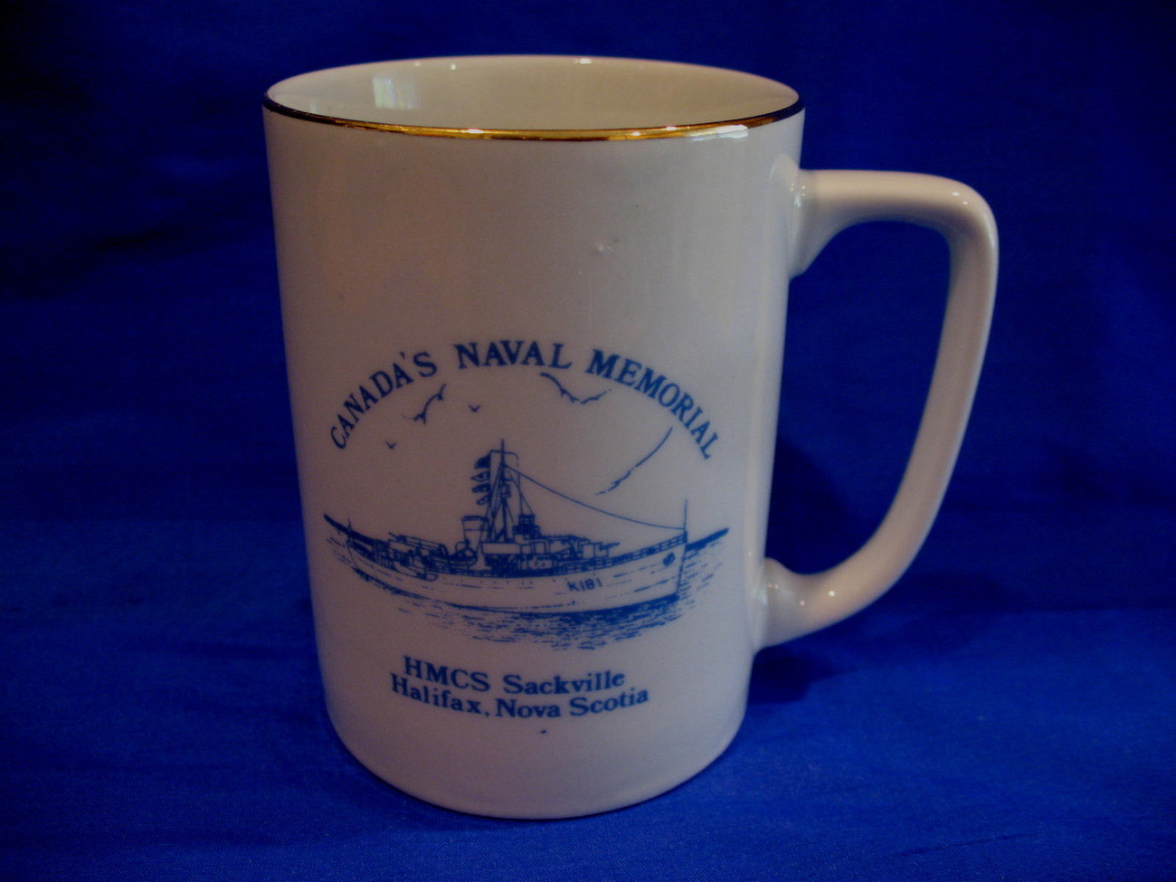HMCS Sackville Ship Coffee Mug Cup Royal Canadian Navy Souvenir Naval