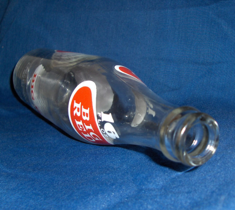 1960's Waco Texas Big Red 16 ounce Soda Pop Glass Bottle Sodas