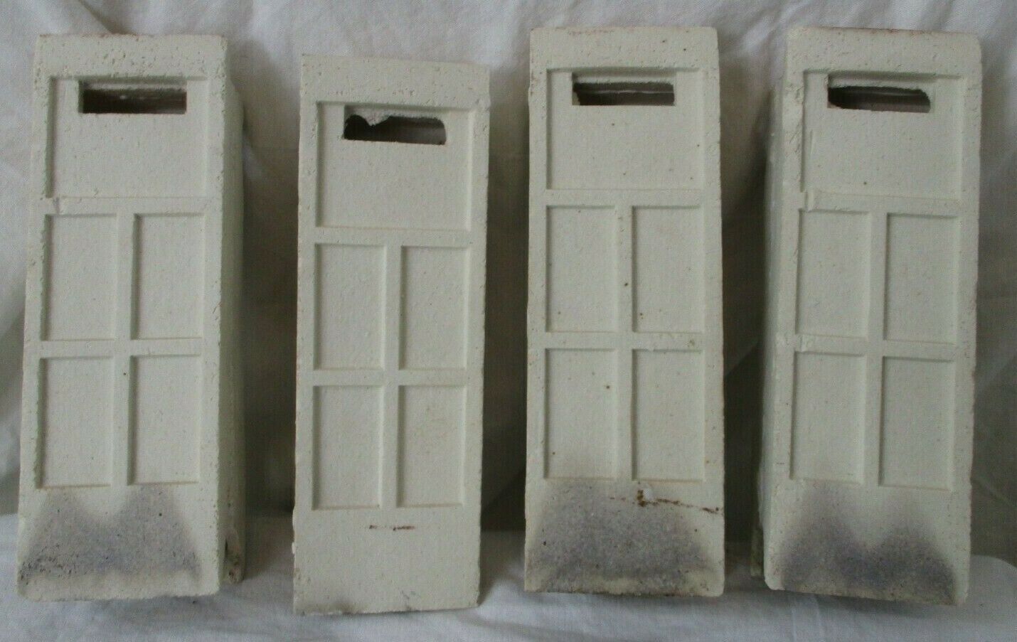 Vintage Radiant Gas Heater Ceramic Brick Insert ACFCO R856 8x2.75x1.75 Andirons