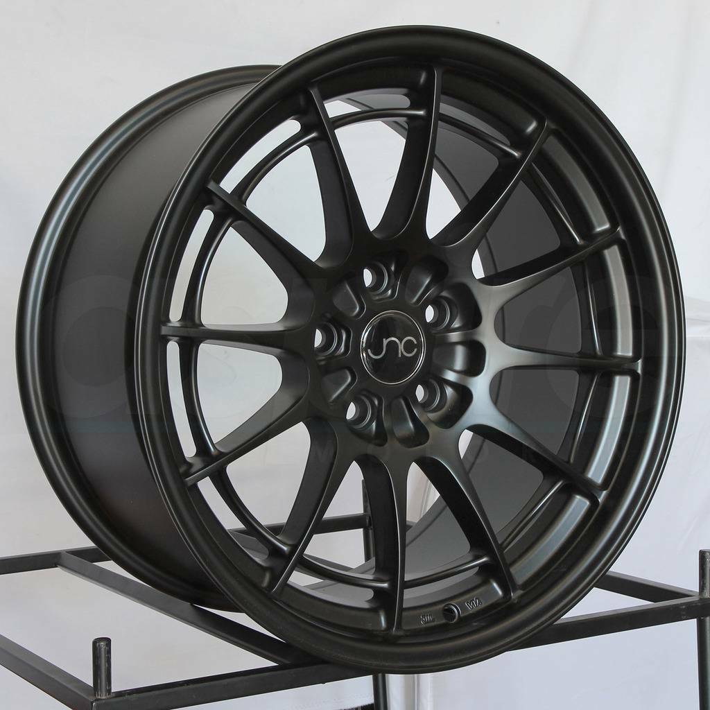 One 18x9.5 JNC 033 5x120 35 Matte Black Wheel Rims - Wheels