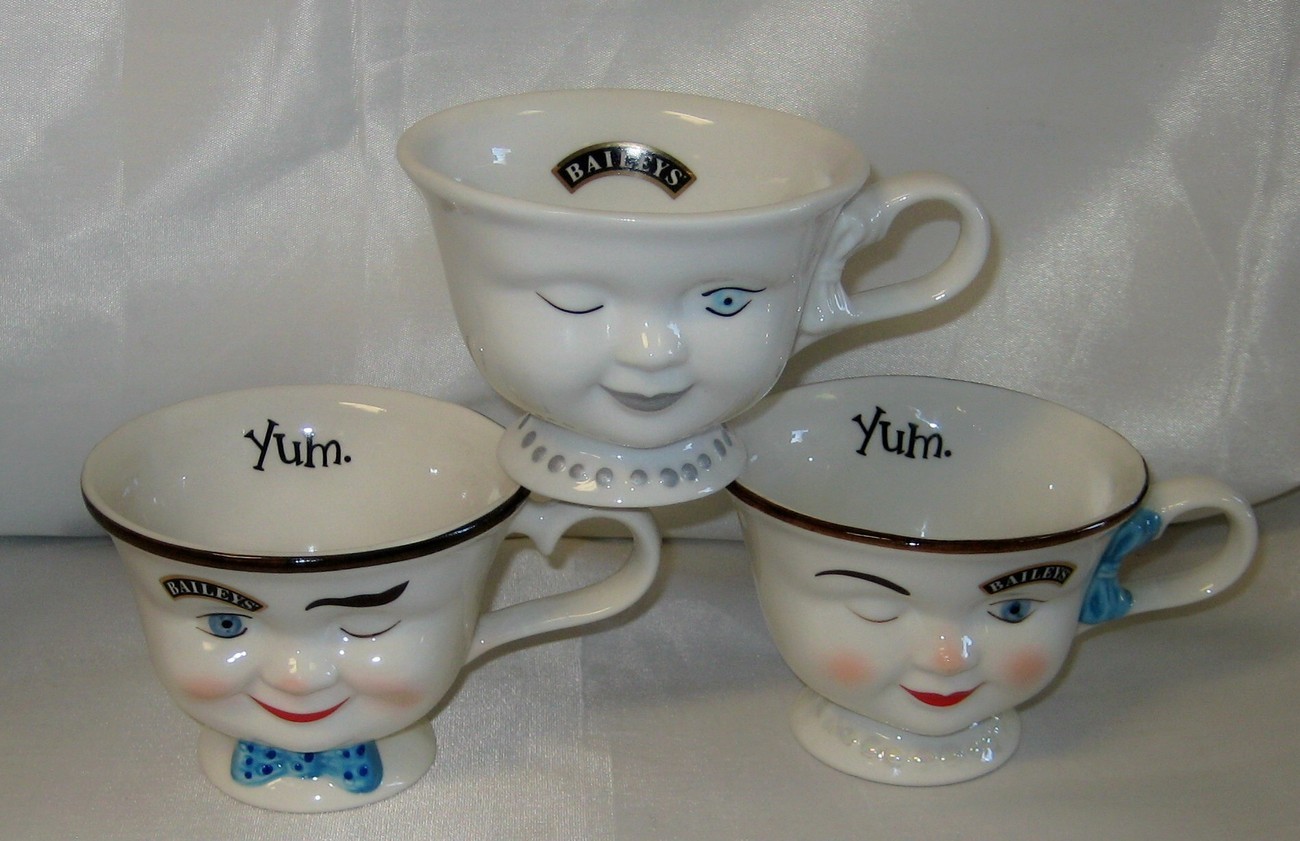 Baileys Irish Cream Yum Coffee His, Hers, & Hers Mugs Baileys