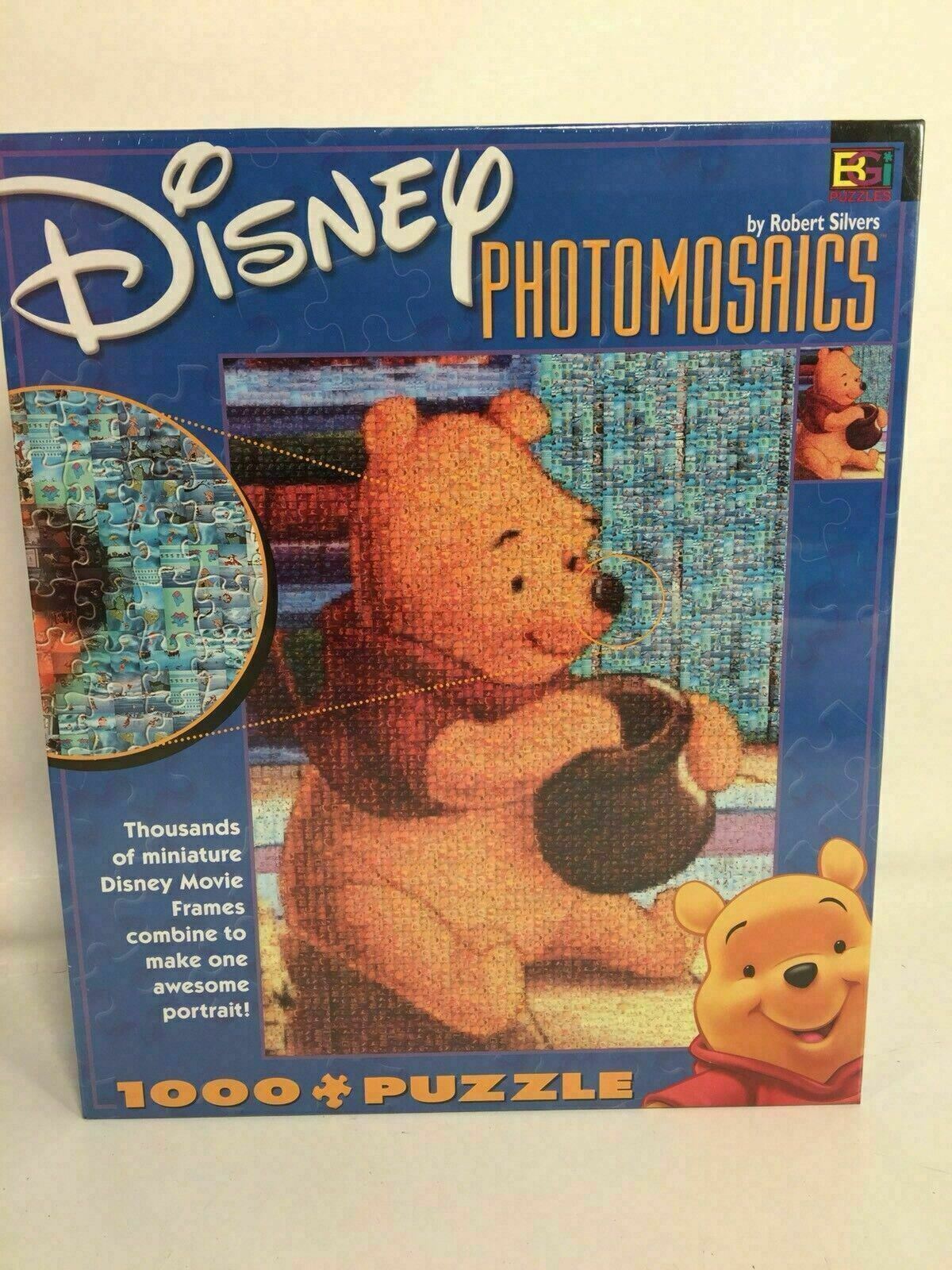 Disney PhotoMosaics 1000 Piece Pooh Jigsaw Puzzle Robert Silvers Made ...