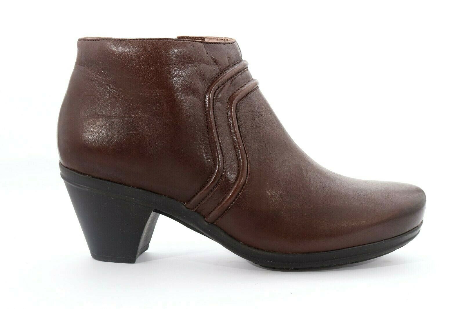 Abeo Raegan Booties Boots Espresso Women Size US 8 Neutral Footbed ($)