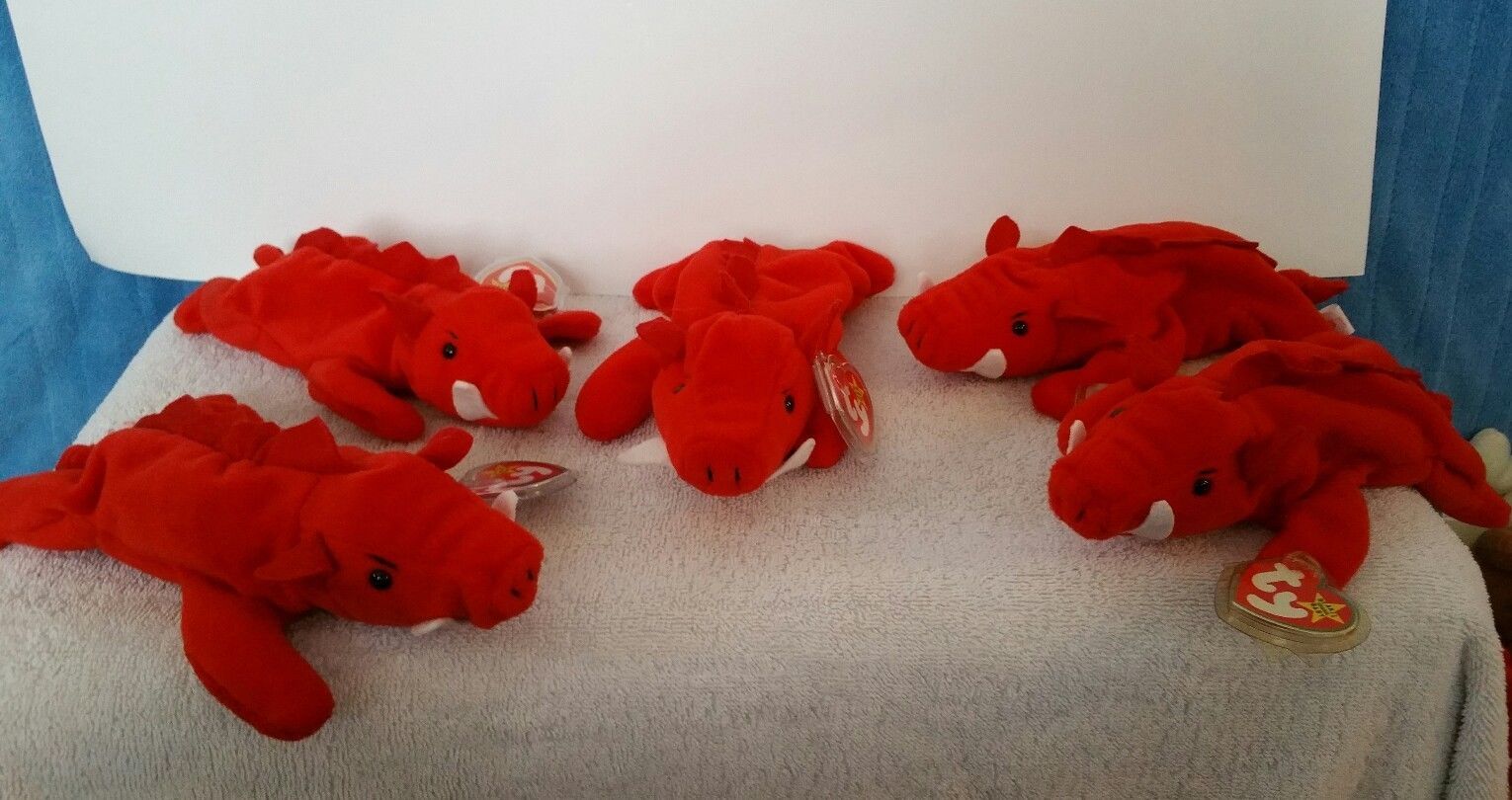 red pig beanie baby