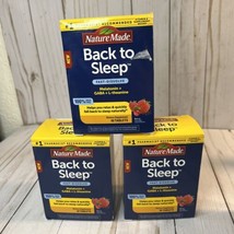 3-Nature Made Back To Sleep Tablets 30 Count Fast Dissolve Exp 2023 Berry - $28.71