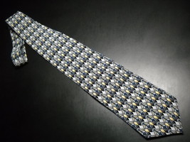Stonehenge Miracle Expressions Neck Tie AZT Blues Yellows - $10.99