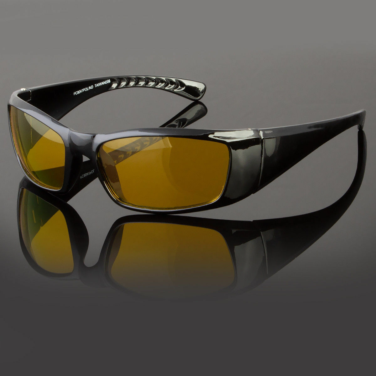 YELLOW HD Night Vision Polarized Glasses Driving Aviator Sunglasses