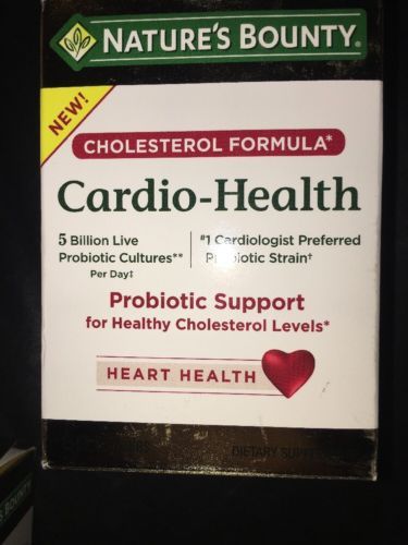 Primary image for Nature's Bounty Cardio-Health Probiotic Support 60 Capsules Exp 1/2019 HB1