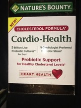 Nature&#39;s Bounty Cardio-Health Probiotic Support 60 Capsules Exp 1/2019 HB1 - $30.74