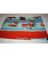 Nick Paw Patrol Dogs TWIN FLAT TOP Sheet Kids Fabric Material Red Blue B... - $10.67