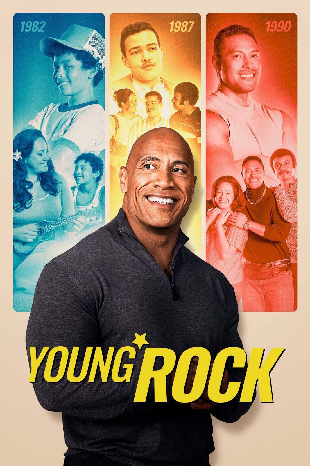 Young Rock Poster Dwayne Johnson TV Series Art Print Size 24x36 27x40 32x48 #2