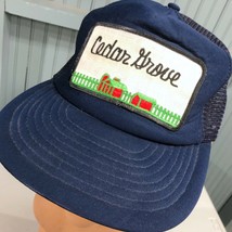 Cedar Grove Farms Illinois VTG Big Patch Snapback Baseball Cap Hat Made In USA - $26.63