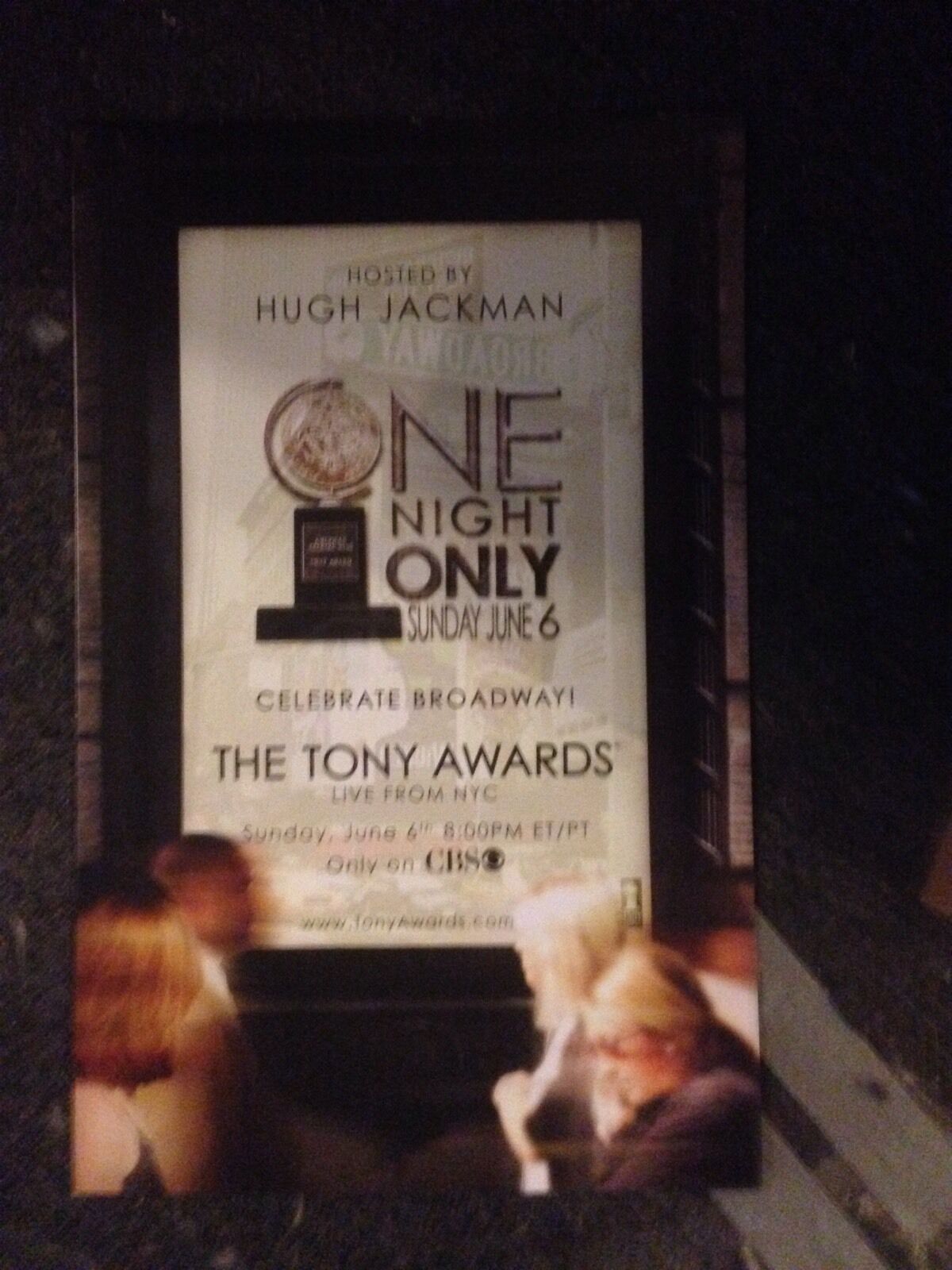 The Tony Awards HOST Hugh Jackman Broadway ONE NIGHT ONLY Poster