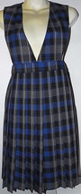 Blue and White Plaid V-Neck Pleated Skirt Jumper Uniform French Toast S-14us - $16.99