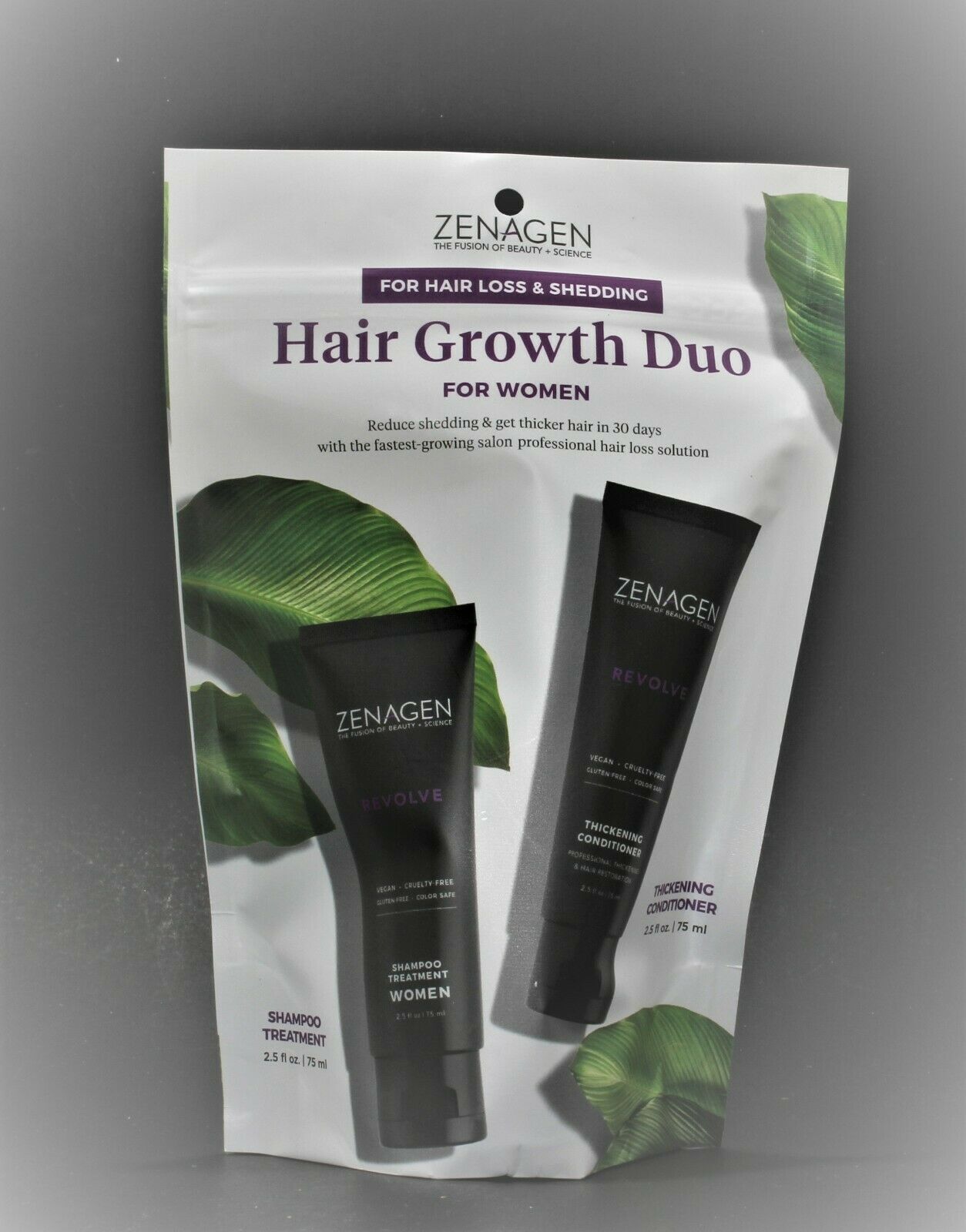Zenagen Revolve Hair Growth Shampoo and Conditioner For Women 2.5 oz DUO