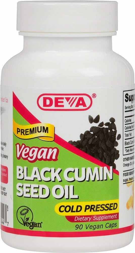Deva Nutrition Black Cumin Seed Oil Veg Capsules, 90 Count Dietary Supplements