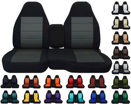 Front Set Car seat covers Fits GMC Sonoma truck 94-04 60/40 seat with Console - $109.99