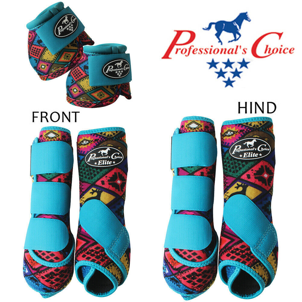 6 Pack Professional Choice Horse Sports Front Hind Bell Boots URAN