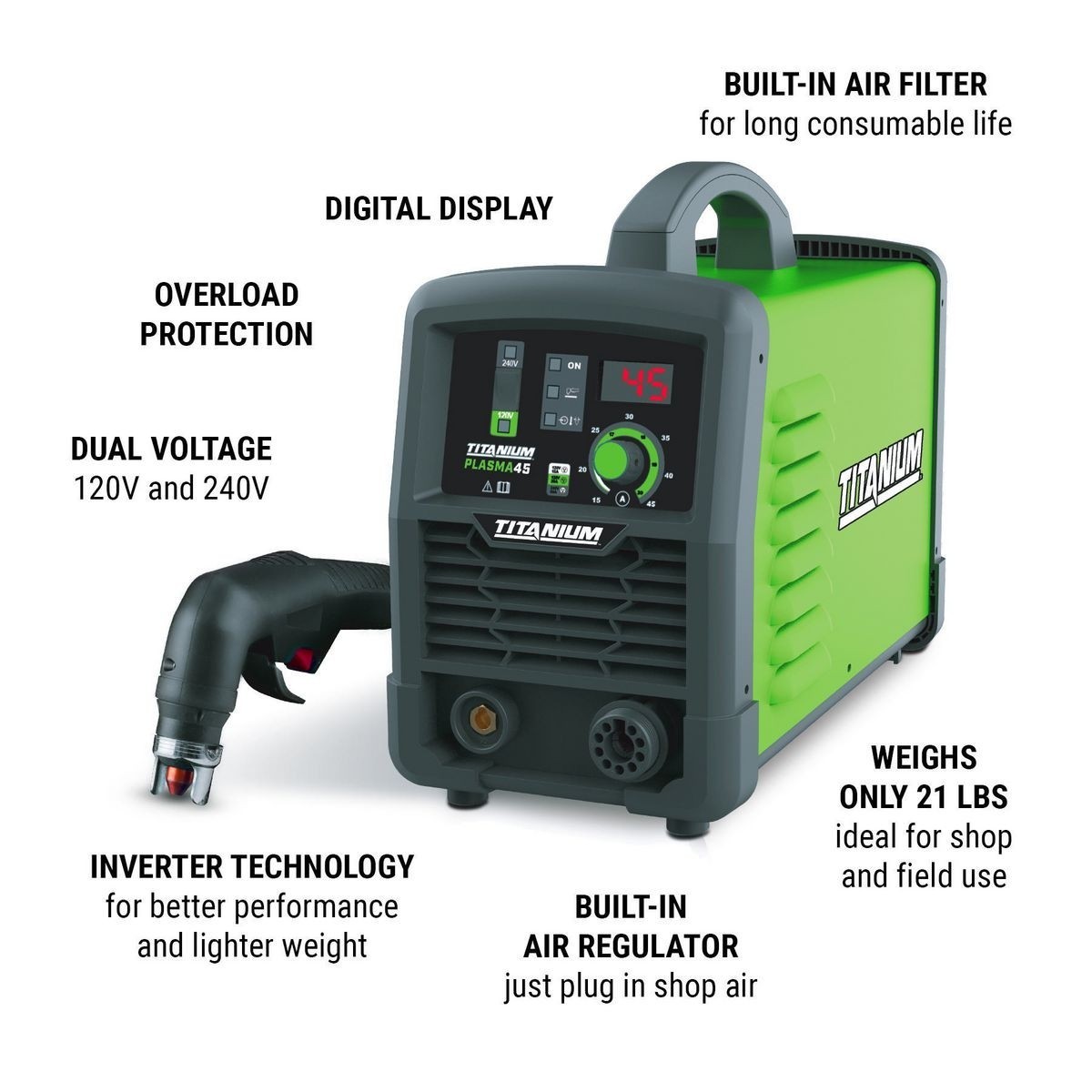 Titanium 45A Plasma Cutter Plasma Cutters