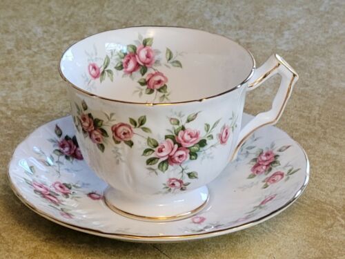 Aynsley Bone China GROTTO ROSE 185 Tea Cup and Saucer - Pretty Pink ...
