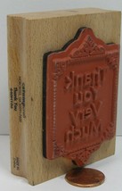 Rubber Stamp Stampcraft 440H106 Thank You 3X2"   BCD - $5.49