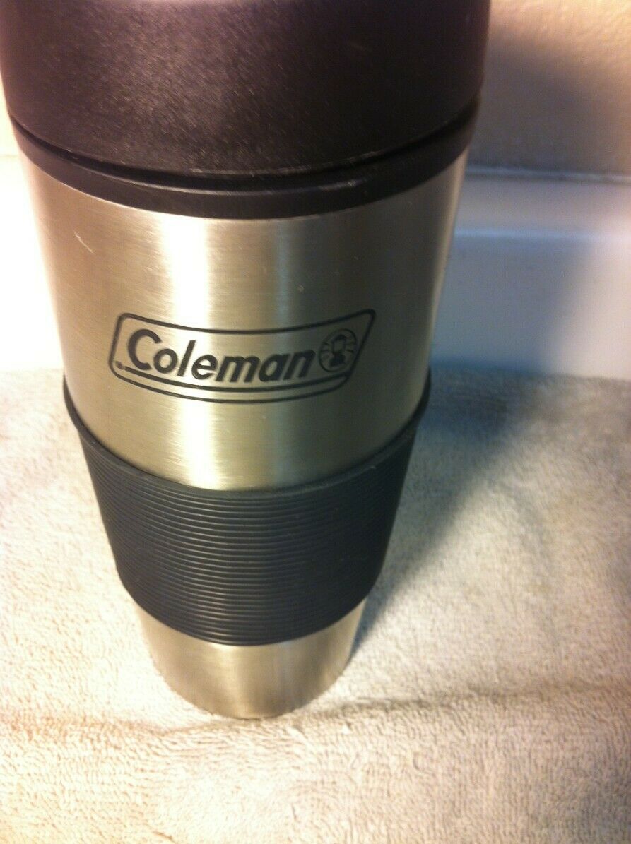 COLEMAN INSULATED TRAVEL COFFEE MUGSTAINLESSLIDFREE SHIPVGC