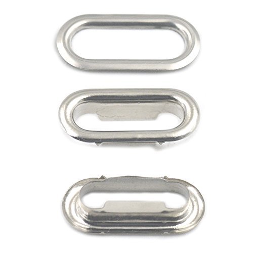 Fujiyuan 20 pcs 6mm x 20mm Brass Oval shaped Eyelets Grommet With