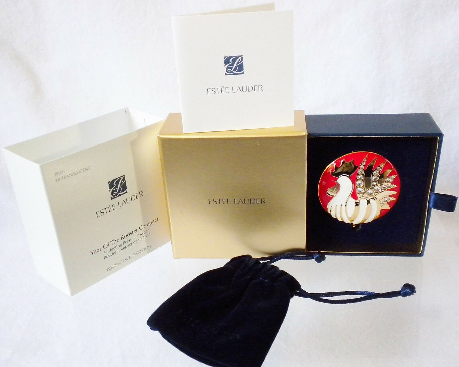 Primary image for Estee Lauder YEAR OF THE ROOSTER Compact - New in Box