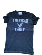 American Eagle Shirt Mens Medium Crew Neck Graphic Blue logo graphic - $7.60
