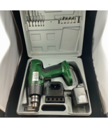 Cordless Drill 9.6v With Charger Carrying Case Bits #CDD1096T8SS Green T... - $18.69