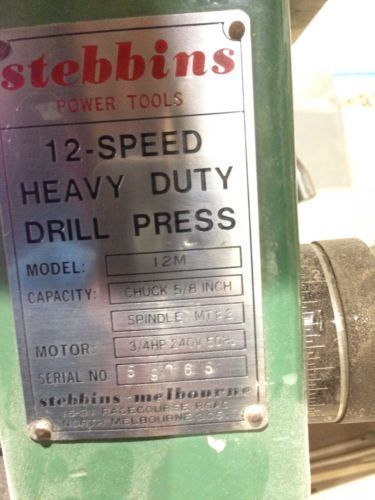 *NEW 2 BELTS SET* STEBBINS 12 Speed Heavy Duty 3//4 HP Drill Press Model 12M