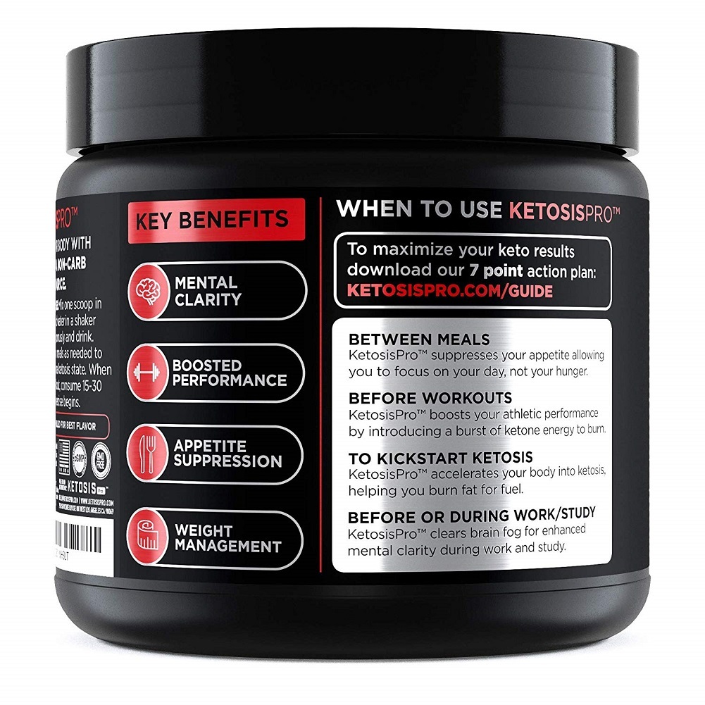 KetosisPro BHB Keto Supplement - Exogenous Ketones Beta-Hydroxybutyrate ...