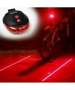 RED 5LED Bicycle Rear Bike Laser Tail Beam Cycling Warning Lamp Light - $10.00