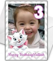 MARIE ARISTOCATS Photo Upload Birthday Card - Personalised Disney Birthd... - $5.42