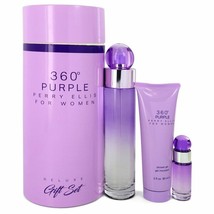 Perry Ellis 360 Purple Gift Set - 3.4 Oz Eau De Par... FGX-551503 - $44.15