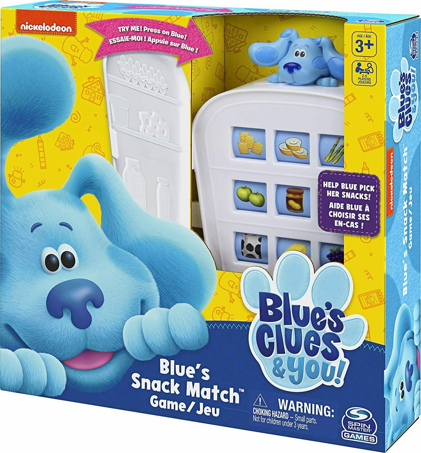 Nickelodeon Blue's Clues Snack Match Game Spin Master 6058525