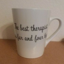 THE Best Therapist Has Fur and Four Legs Funny Oversized Coffee  Mug - $6.76