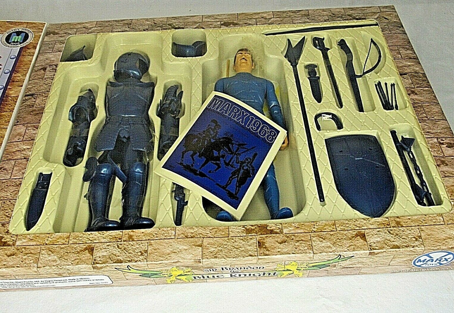 Sir Brandon Blue Knight Noble Knights Action Figure Poseable Marx Toys