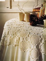 Sleeping Beauty Fit For King Bedspread Lattice Mat Table Topper Crochet Patterns - $9.99