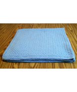 Handmade, Crochet Blue Baby Blanket, Bedding, Gift, Security Blanket, Ba... - $55.00