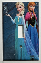 Frozen Elsa with Anna Light Switch Duplex Outlet Wall Cover Plate Home decor image 1
