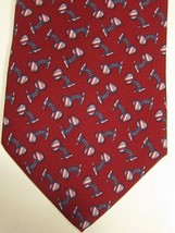 NWT Brooks Brothers Red With Pink and Blue Cuff Links Silk Tie USA - $40.49