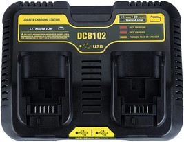 Dewalt Dcb107 Dcb101 Dcb200 Dcb140 Dcb200 Battery Charger (Dual Charger) For - $46.96