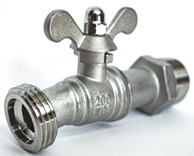 3/4" Stainless Steel Hose Bibb SS Hose Bibb Rain Barrel Spigot