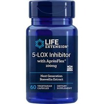 NEW Life Extension 5-LOX Inhibitor with Apres Flex 100 mg 60 Vegetarian Capsules - $25.00